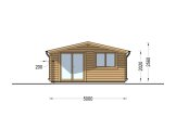 Casetta in legno da giardino WISSOUS (44 mm), 5x5 m, 25 m² specification 2