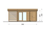Casetta in legno da giardino EVA con ripostiglio attrezzi (34 mm), 6x3 m, 11 m² specification 2