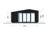 Casetta in legno da giardino TONIA PLUS (34 mm + rivestimento), 5x3 m, 15 m² specification 2