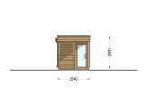 Sauna da esterno FREJA (44 mm), 4.5x2.5 m, 4.85 m² specification 3