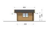 Casetta in legno da giardino DREUX (34 mm), 5x4 m, 18 m² specification 5
