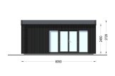 Casetta in legno da giardino EMMY PLUS (Coibentata, 34 mm + rivestimento), 6x3 m, 15 m² specification 2