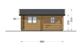 Casetta in legno da giardino OLIVIA S (34+34 mm), 6x6 m, 27 m² + 8 m² di porticato specification 3