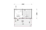 Sauna da esterno VIGOR (44 mm), 4.5x2.5 m, 4.9 m² specification 1