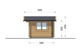 Casetta in legno da giardino WISSOUS (34 mm), 4x3 m, 12 m² specification 5