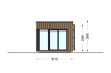 Casetta in legno da giardino INES (34 mm + rivestimento), 6x3 m, 18 m² specification 5
