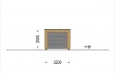 Garage in legno con tetto piano SILVIA F (34 mm + rivestimento), 3.2x5.2 m, 16.6 m² specification 5
