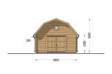 Garage in legno MISSISSIPPI (44 mm), 5x6 m, 30 m² specification 2
