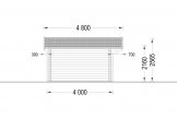Casetta in legno da giardino MARTA S (Coibentata, 44+44 mm), 5x4 m, 20 m² specification 3