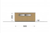 Garage in legno con ripostiglio attrezzi SILVIA F PLUS (34 mm + rivestimento), 6x6 m, 36 m² specification 3
