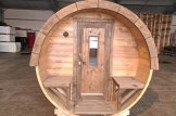 Sauna da esterno a botte con spogliatoio HELGA 48 (46 mm), 4.8 m, ⌀ 1.97 mm customer 3