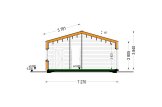 Casa prefabbricata abitabile ROBERTA PV (Coibentata PLUS, 44 mm + rivestimento), 95 m² specification 6
