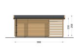 Casetta in legno da giardino EVA con ripostiglio attrezzi (34 mm), 6x3 m, 11 m² specification 4