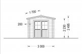 Casetta in legno da giardino STRONGHOLD (44 mm), 3x6 m, 18 m² specification 3