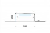 Garage in legno con tetto piano SILVIA F (34 mm + rivestimento), 3.2x5.2 m, 16.6 m² specification 6