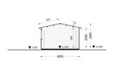 Garage in legno CLASSIC (44 mm), 4x7.5 m, 30 m² specification 6