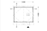 Casetta in legno da giardino DREUX S (34 mm), 5x4 m, 20 m² specification 1