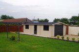 Garage in legno (44 mm) 4x7.5 m customer 1