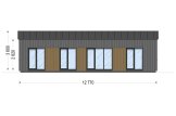 Casa prefabbricata abitabile NICOLE PV (Coibentata PLUS, 44 mm + rivestimento), 67 m² specification 2