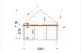 Casa in legno LIVINGTON S (Coibentata, 44+44 mm), 50 m² specification 7