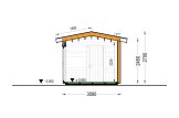 Casetta in legno da giardino ARTUR PLUS (Coibentata, 34 mm + rivestimento), 6x3 m, 15 m² specification 6