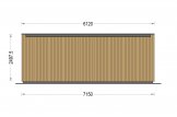 Ufficio in legno da giardino PREMIUM (Coibentata, 34 mm + rivestimento), 7x4 m, 28 m² specification 4