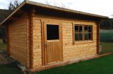 Casetta in legno da giardino a tetto piatto DREUX (44 mm), 4x3 m, 12 m² customer 3