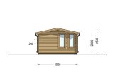 Casetta in legno da giardino DEVON (44 mm), 6x4 m, 24 m² specification 3