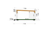 Casa in legno abitabile KAYA 3 RV (Coibentata PLUS, 44 mm + rivestimento), 70 m² specification 6