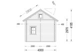 Casa in legno abitabile con mezzanine AVIGNON S (Coibentata PLUS, 44+44 mm), 20 m² + 16 m² specification 5