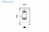 Garage in legno con tetto piano SILVIA F (34 mm + rivestimento), 3.2x5.2 m, 16.6 m² specification 1