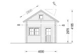 Casa in legno abitabile con mezzanine AVIGNON S (Coibentata PLUS, 44+44 mm), 20 m² + 16 m² specification 3