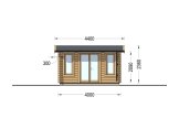 Casetta in legno da giardino POOLHOUSE (44 mm), 4x3 m, 12 m² specification 2