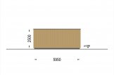 Garage in legno con tetto piano SILVIA F (34 mm + rivestimento), 5x6 m, 30 m² specification 5