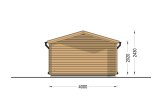 Casetta in legno da giardino DREUX (34 mm), 4x4 m, 16 m² specification 4