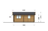 Garage in legno doppio CLASSIC DUO (44 mm), 6x6 m, 36 m² specification 3