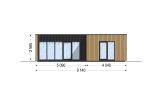 Casa in legno prefabbricata LUCIA 1 (44 mm + rivestimento), 40 m² specification 2