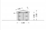 Garage in legno (28 mm) 3.2x5.2 m specification 2