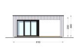 Casetta in legno da giardino INES con porticato (Coibentata, 34 mm + rivestimento), 6x3 m, 18 m² specification 2