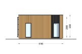 Casa in legno abitabile LUCIA 1 RV (Coibentata PLUS, 44 mm + rivestimento), 40 m² specification 3