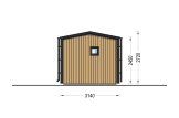 Casetta in legno da giardino EMMY PLUS (Coibentata, 34 mm + rivestimento), 6x3 m, 15 m² specification 5