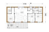 Casa prefabbricata abitabile BELLA 3 PV (Coibentata PLUS, 44 mm + rivestimento), 75 m² specification 1