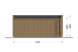 Casetta in legno da giardino INES (34 mm + rivestimento), 6x3 m, 18 m² specification 4
