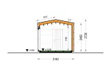 Casetta in legno da giardino EMMY PLUS (Coibentata, 34 mm + rivestimento), 6x3 m, 15 m² specification 6