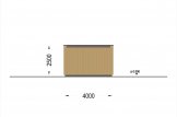 Garage in legno con tetto piano SILVIA F (34 mm + rivestimento), 4x6 m, 24 m² specification 4