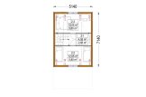 Casa in legno ALINA (Coibentata, 34 mm + rivestimento), 46 m² specification 2