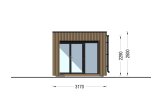 Casetta in legno da giardino INES con porticato (34 mm + rivestimento), 6x3 m, 18 m² specification 5