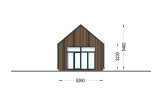 Casa prefabbricata abitabile MILANA PV (Coibentata PLUS, 44 mm + rivestimento), 41 m² specification 3