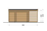 Casetta in legno da giardino IDA con ripostiglio attrezzi (34 mm), 6x3 m, 11 m² specification 4