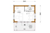 Casa in legno abitabile SARA RV (Coibentata PLUS, 34 mm + rivestimento), 20 m² specification 1